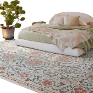 Ruggable Flatwoven Washable Suzani Rug, 8'x10’, rug only